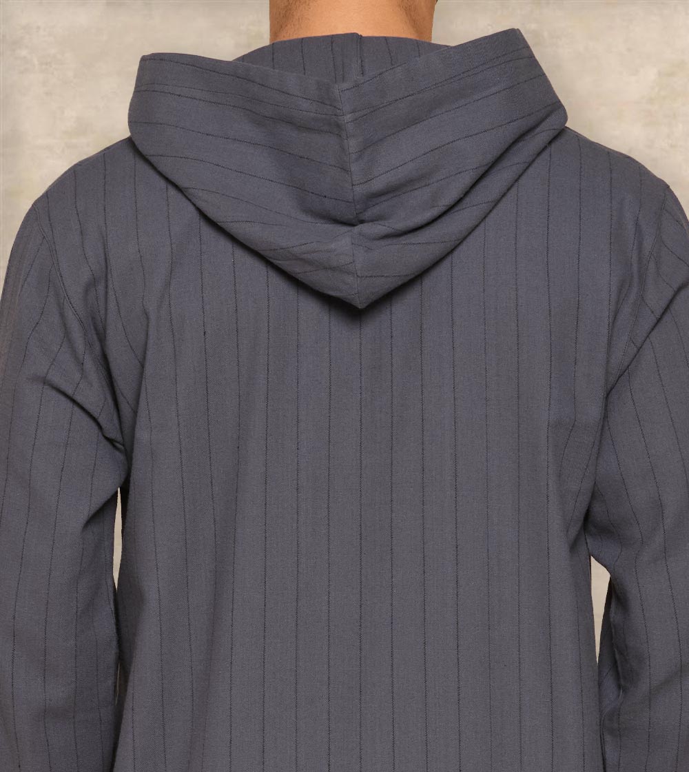 Textured Jalabia with Cap