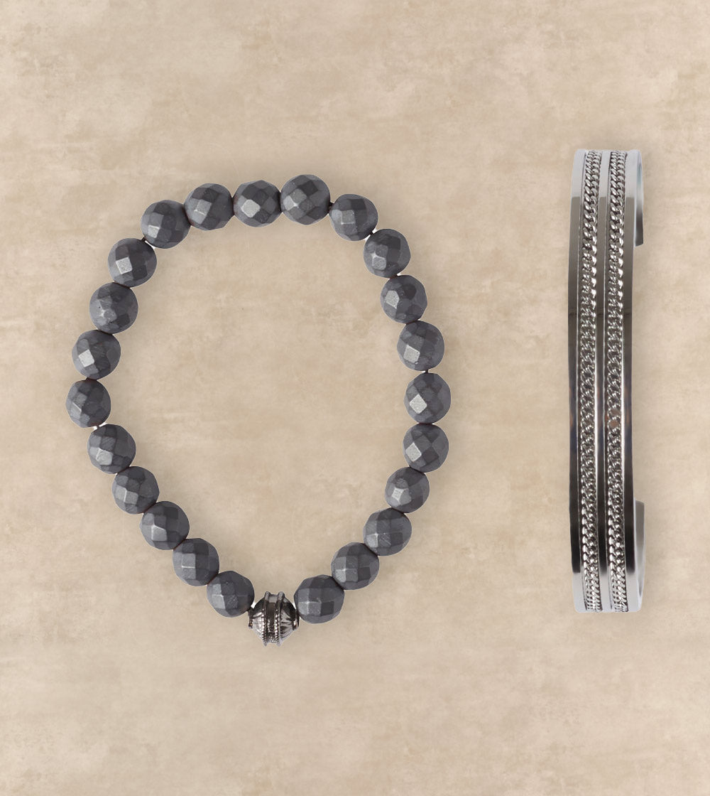 Beaded Stone Bracelet