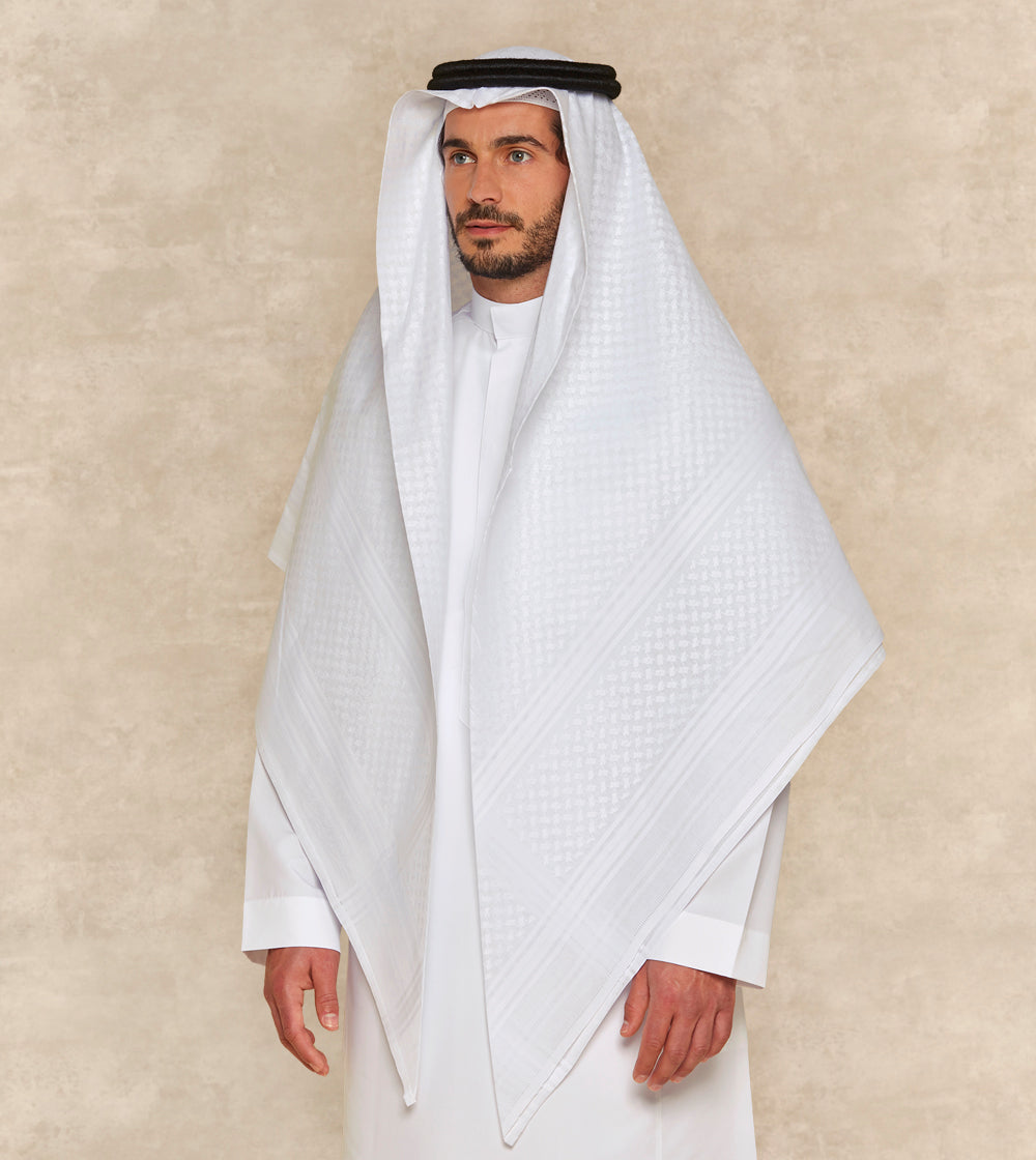 White Cotton Shemagh