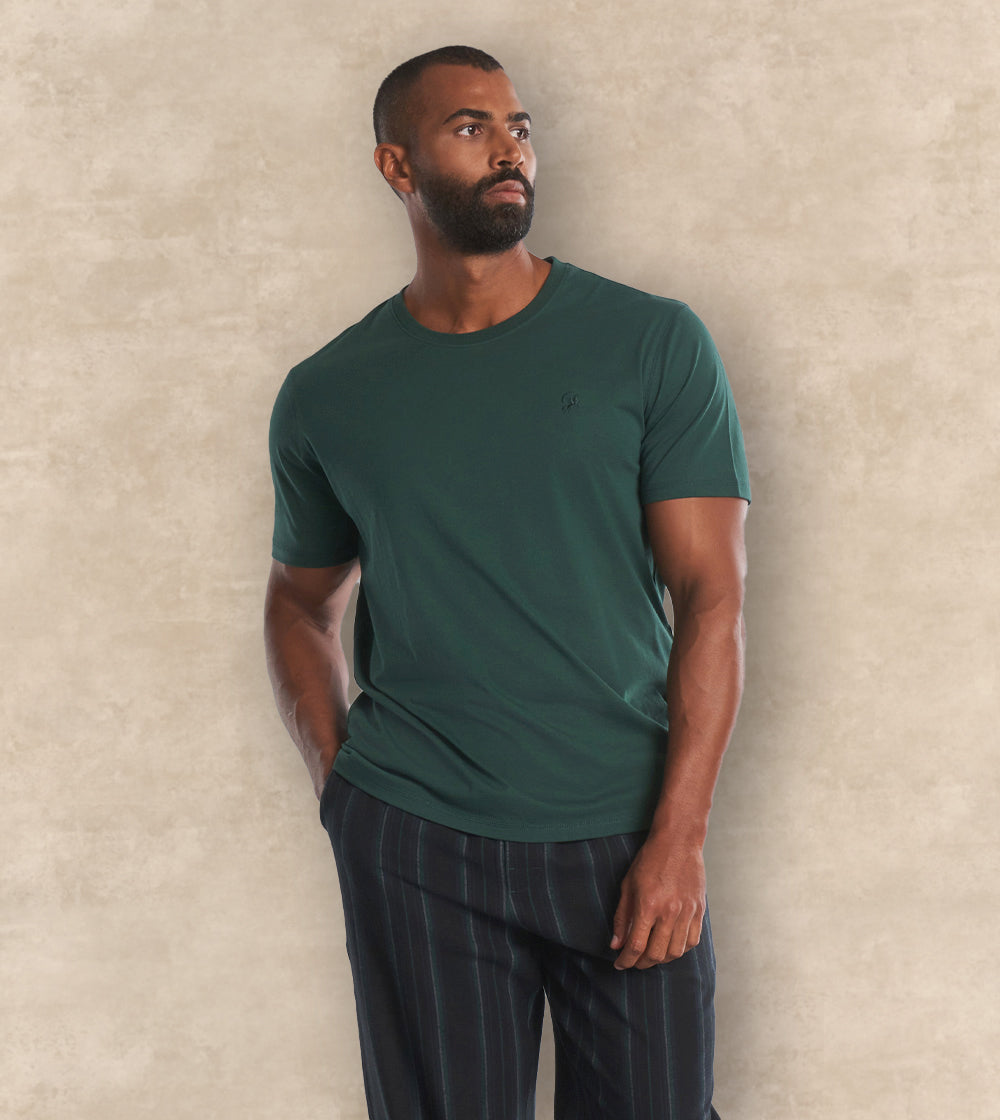 Winter Cotton Pajama Set Short Sleeves