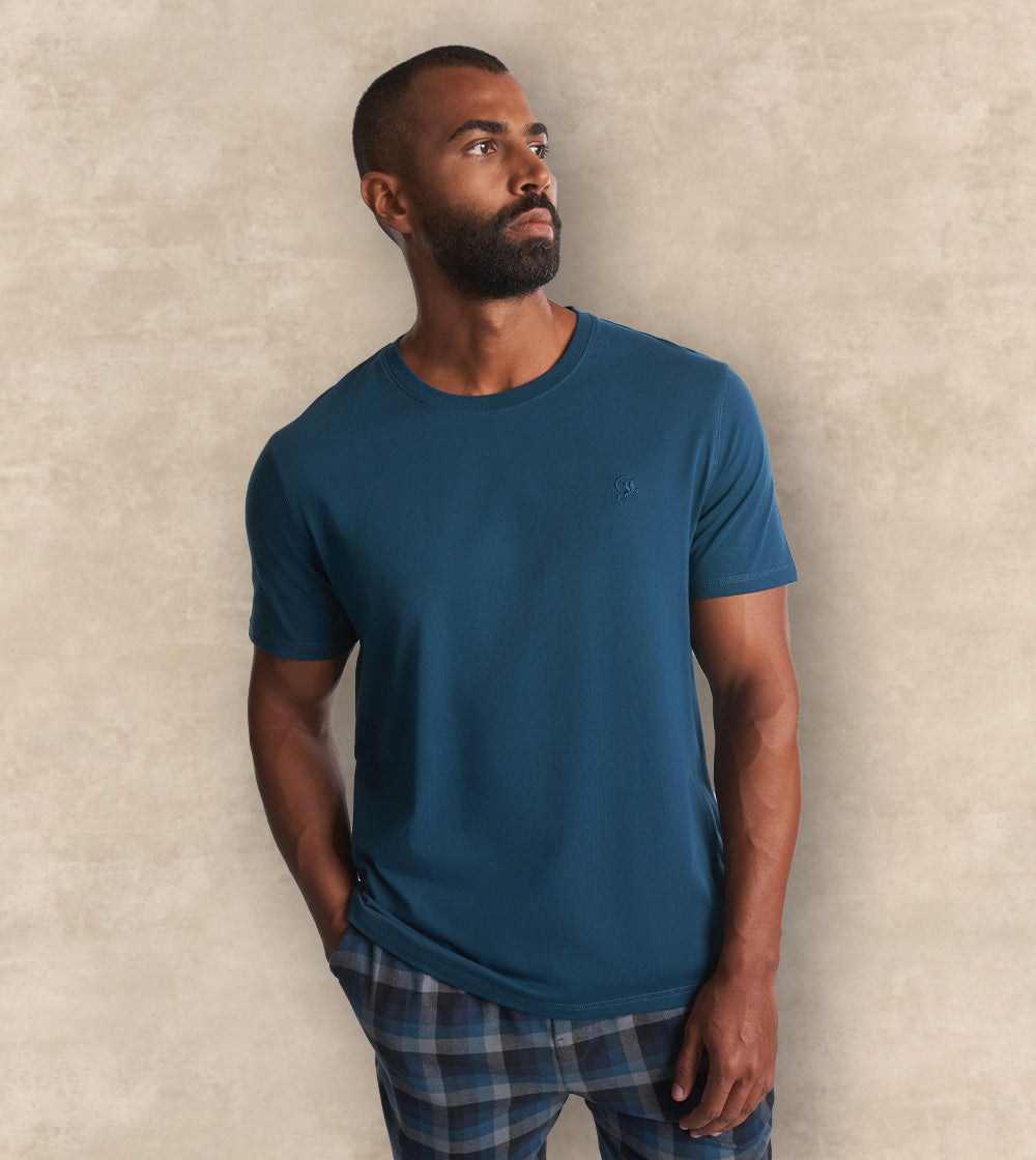 Winter Cotton Pajama Set Short Sleeves