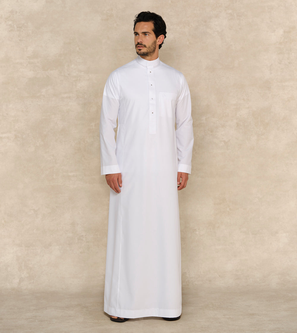 Premium Formal White Thobe