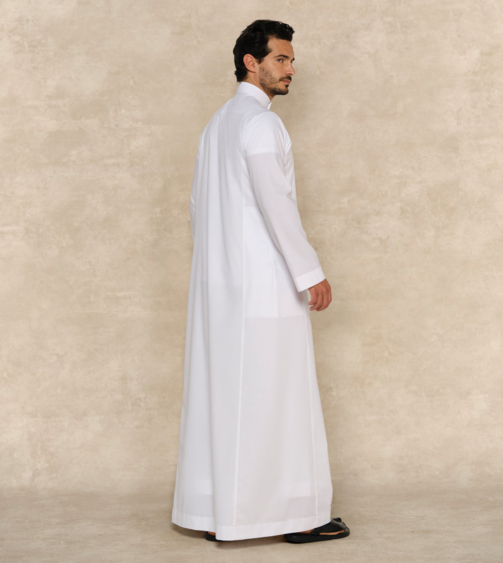 Premium Formal White Thobe