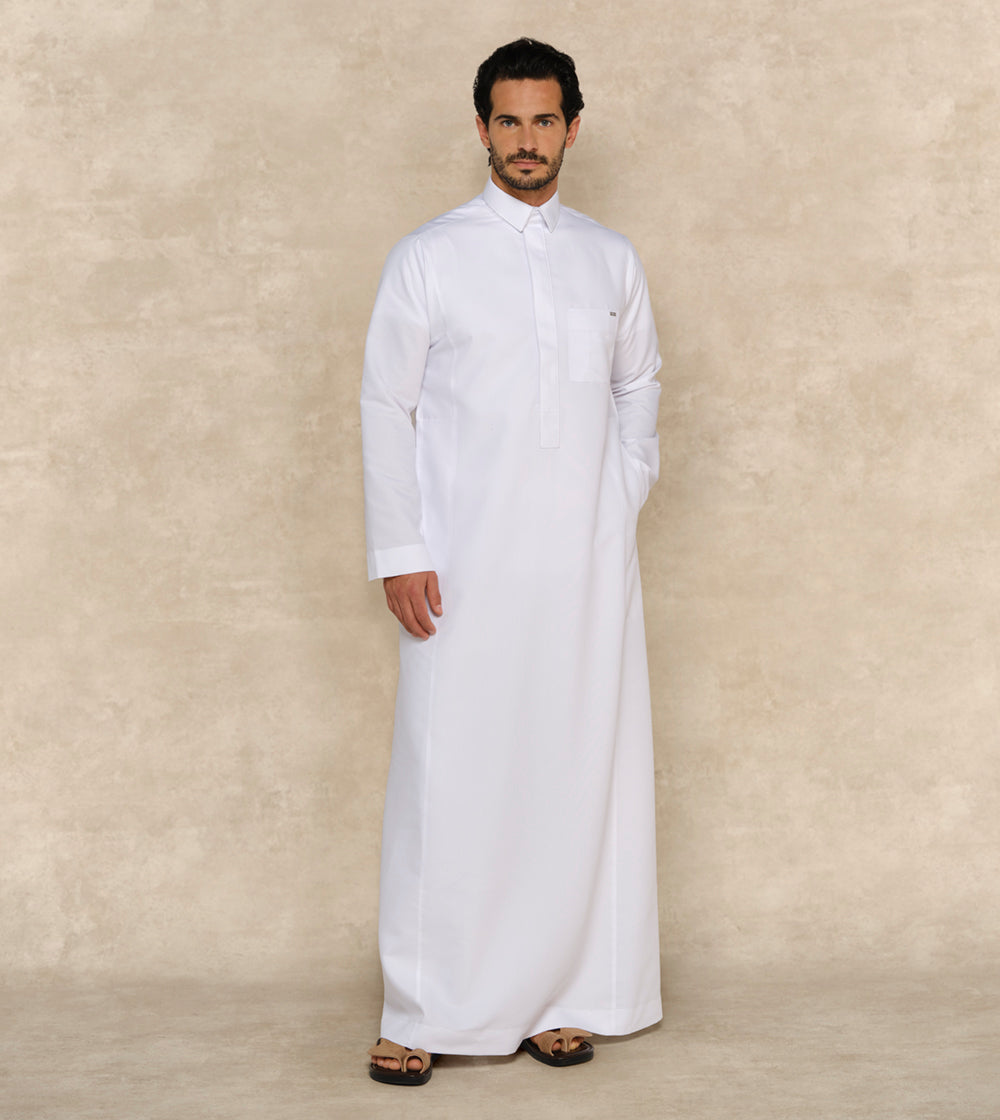 Premium White Thobe