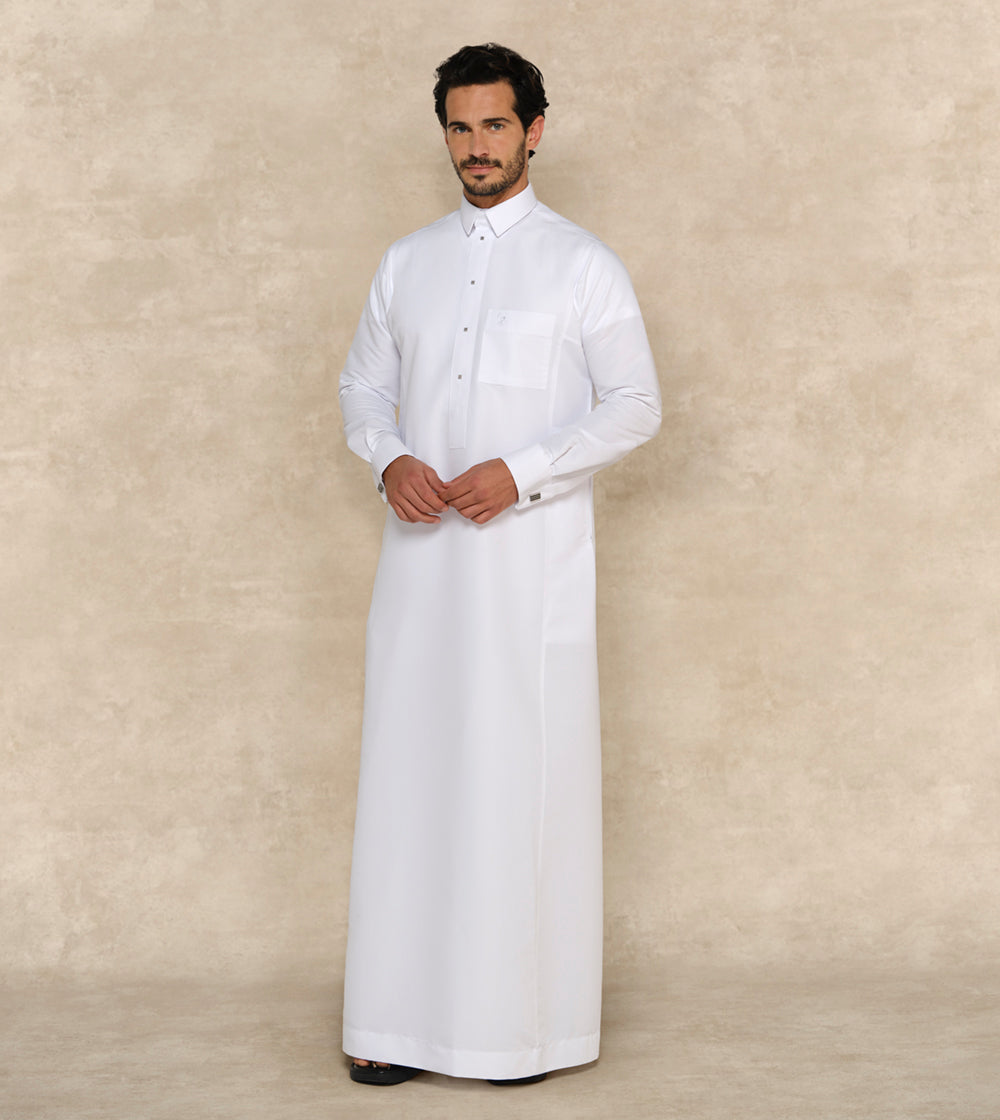 Premium White Thobe
