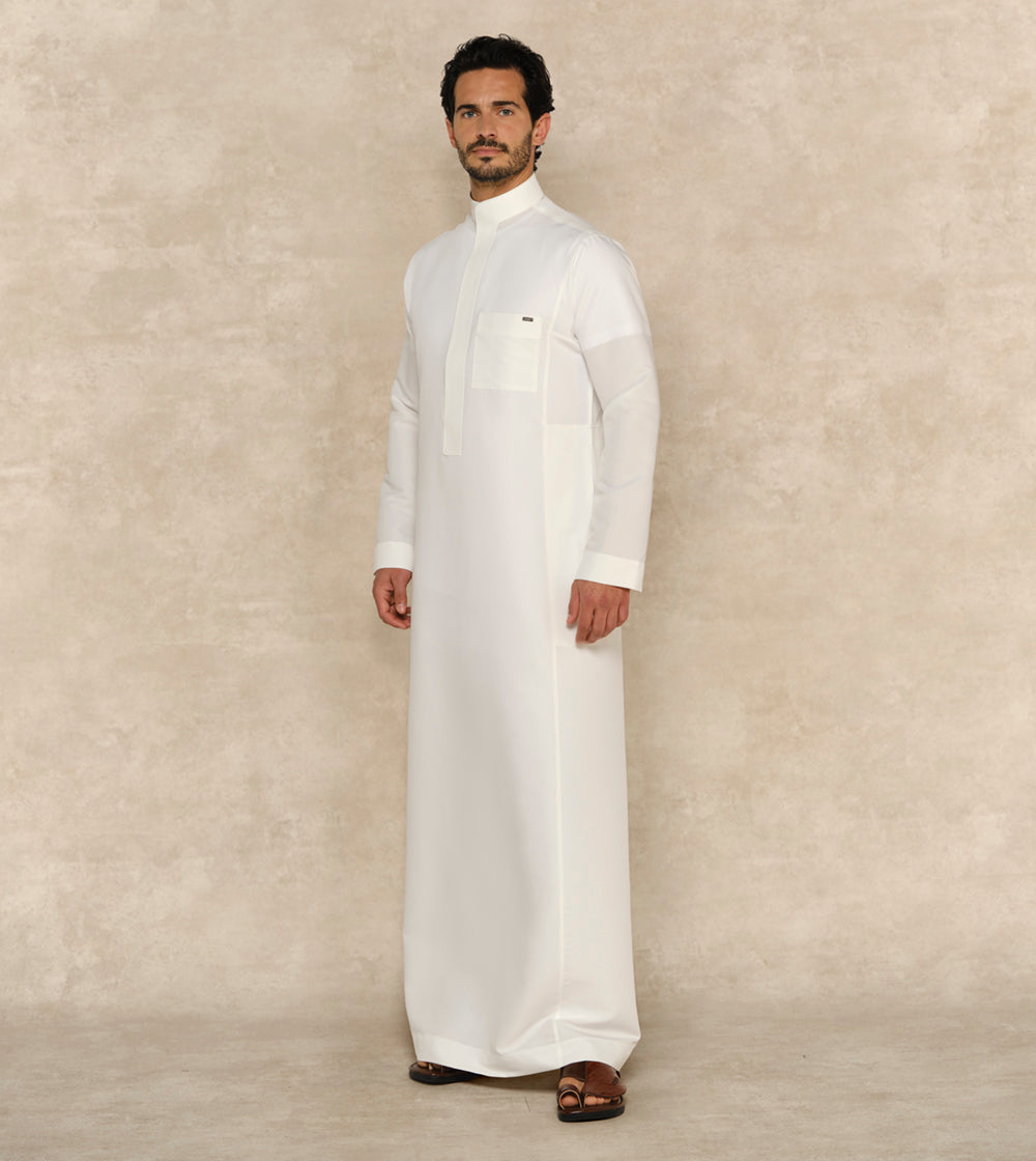 Al Faris One Piece Collar Thobe
