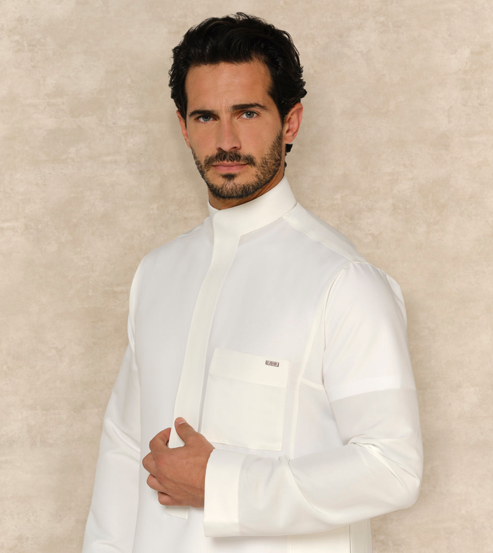 Al Faris One Piece Collar Thobe