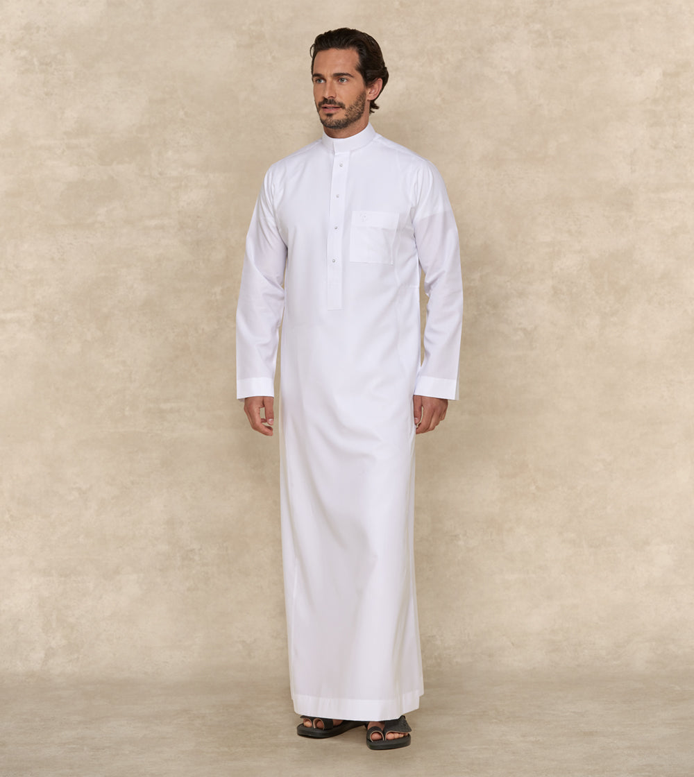 Premium White Thobe
