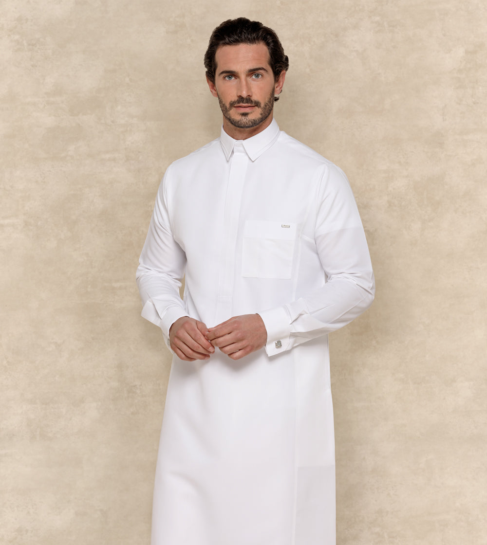 Premium White Thobe