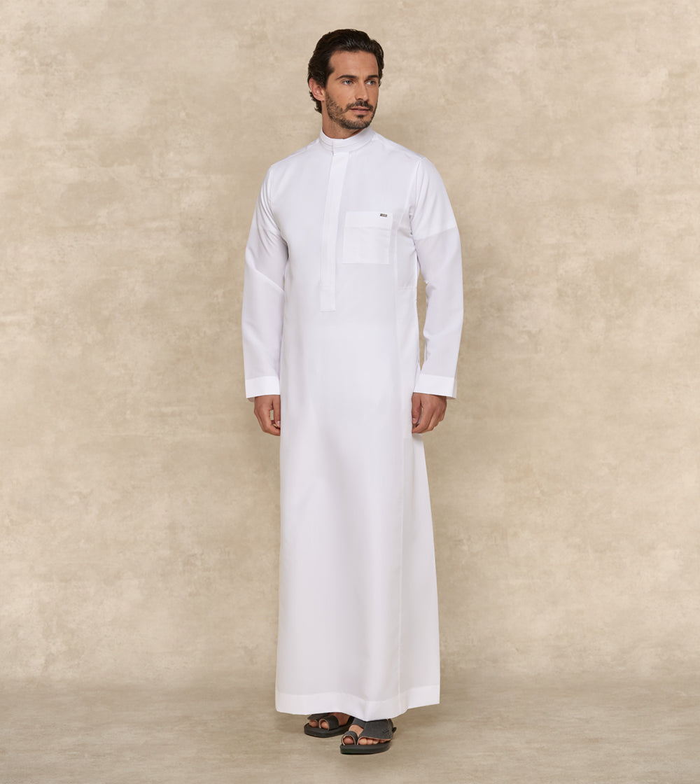 Premium White Thobe