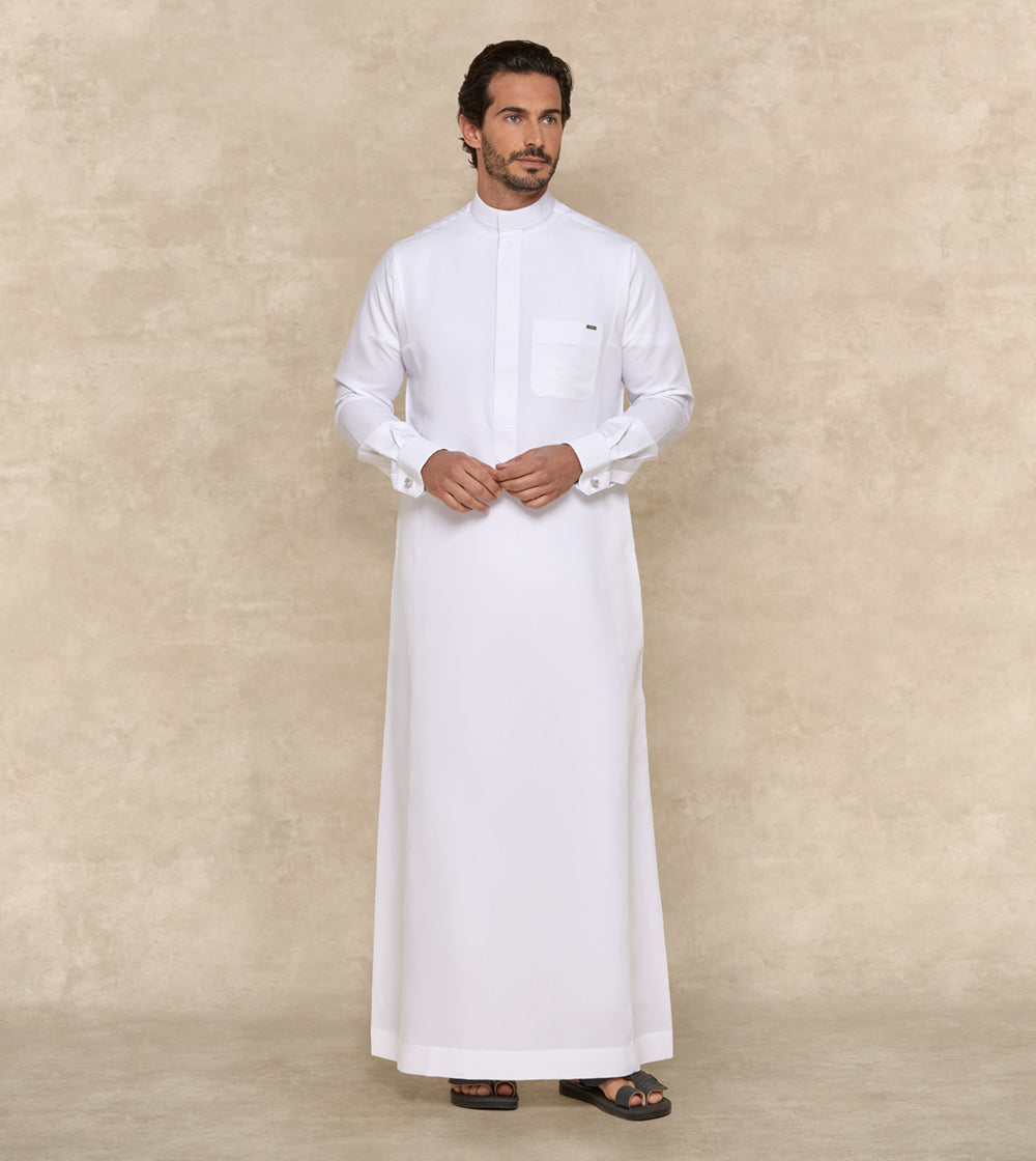 Premium White Thobe