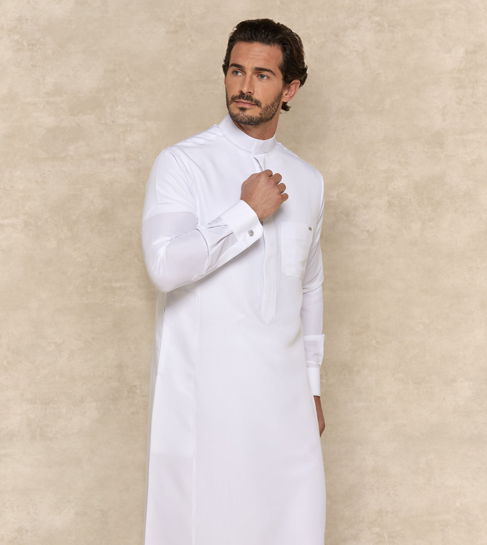 Premium White Thobe