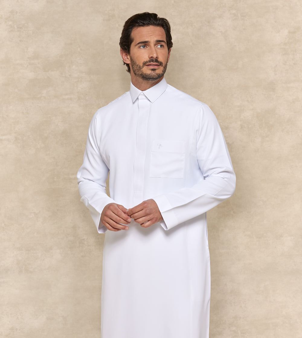 Premium White Thobe