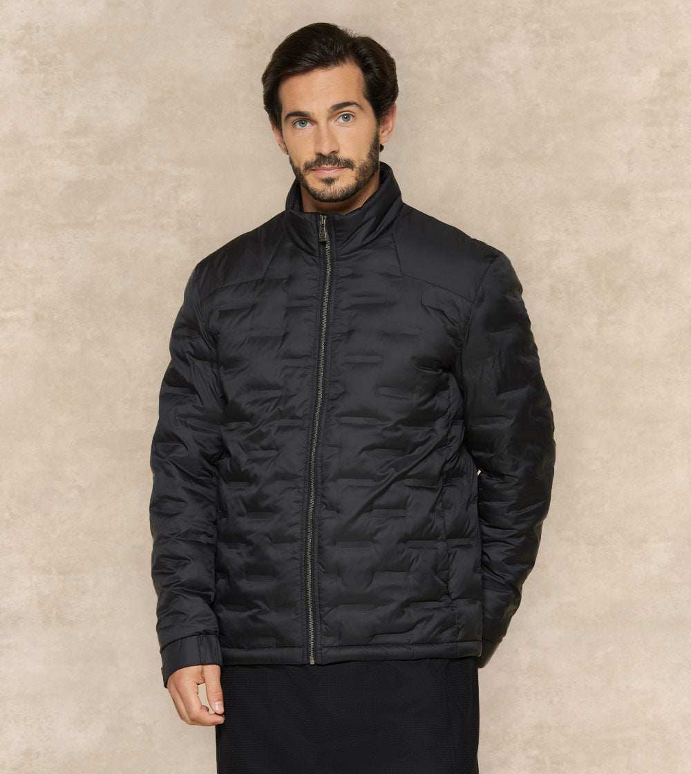 Full Sleeve Jacket With High Neck Collar