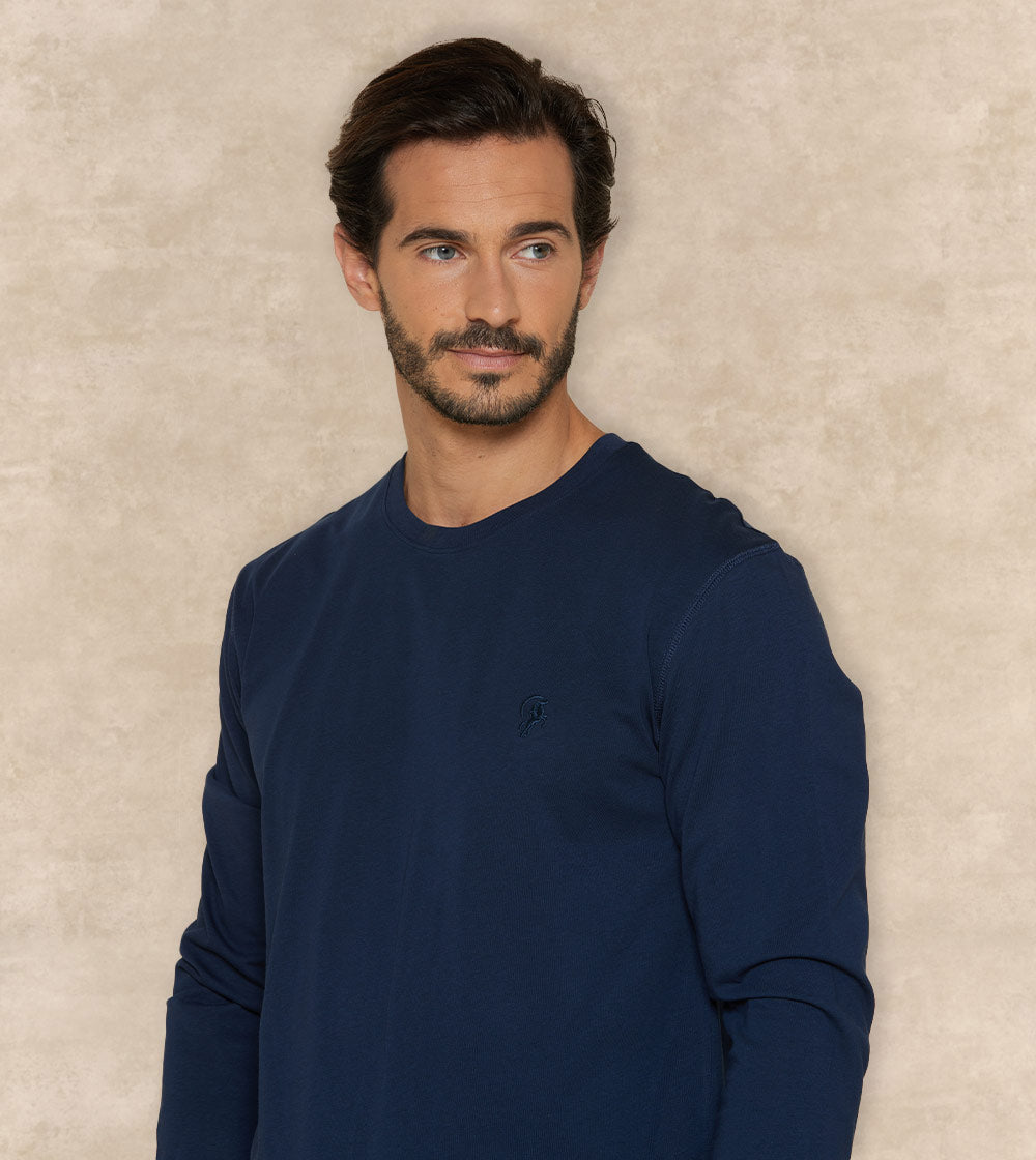 Winter Cotton Pajama Set Long Sleeves