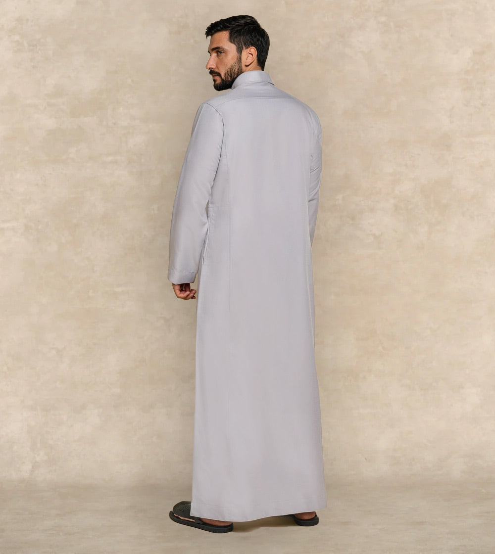 One Piece Collar Casual Thobe