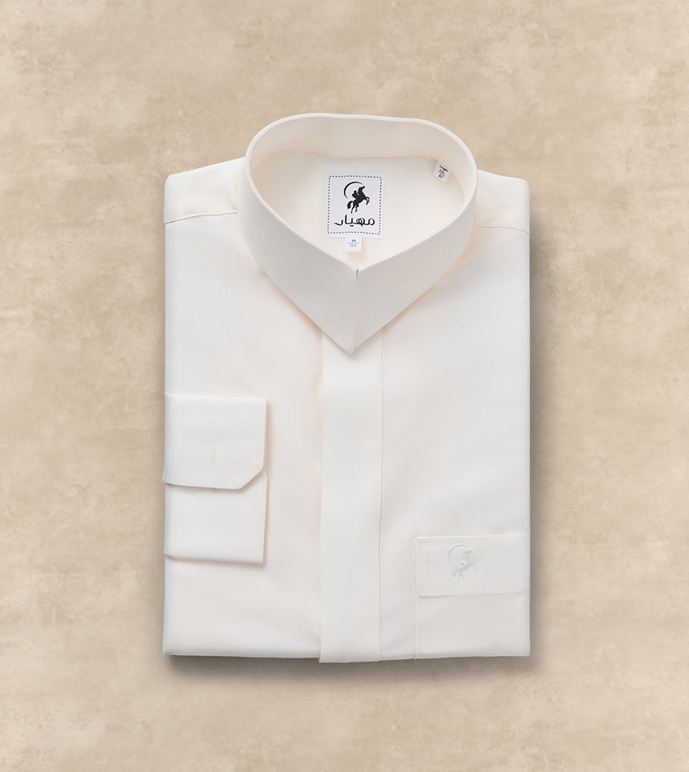 Designer Collar Cream Thobe