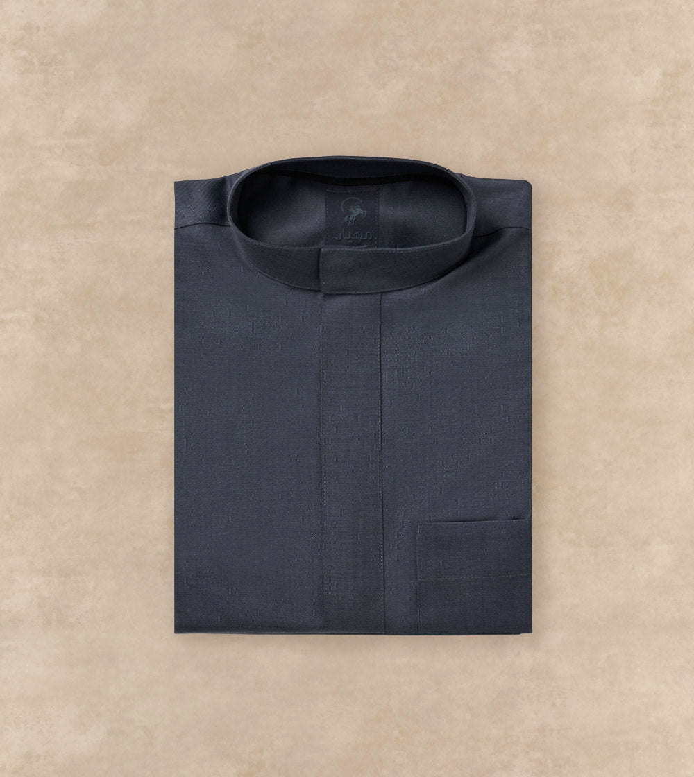 Premium Grey Wool-Blend Thobe