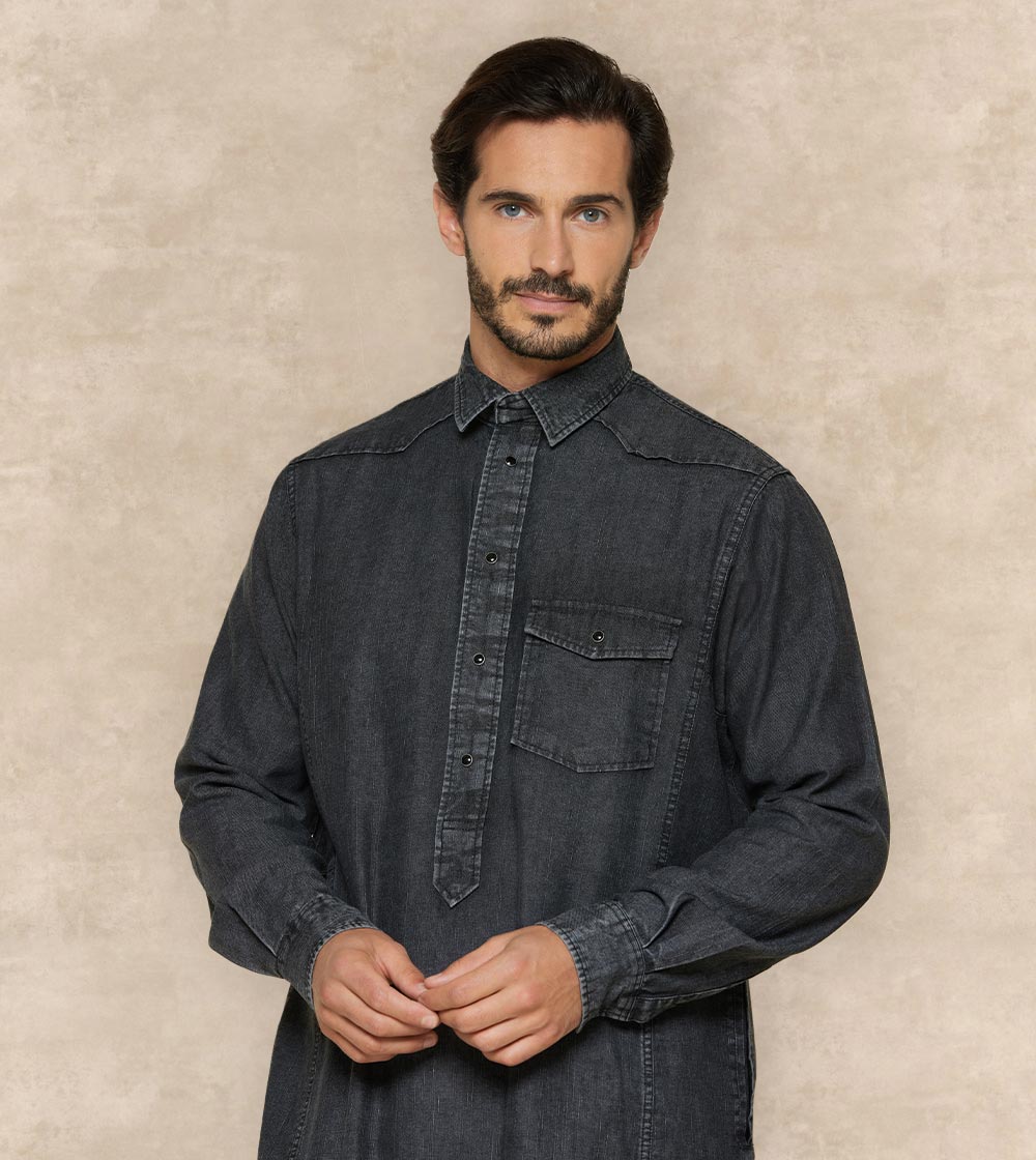 Casual Denim Thobe