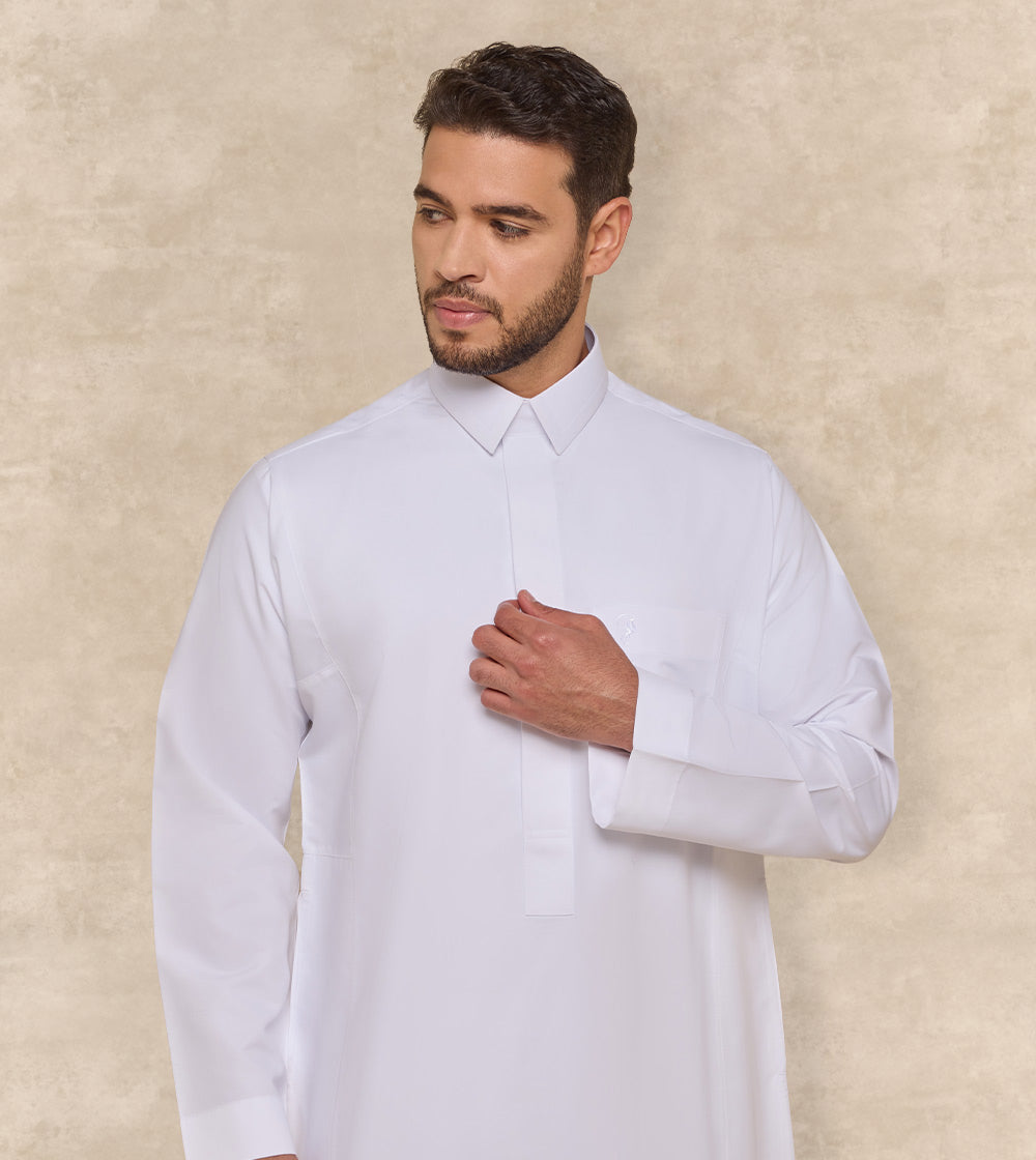 Premium White Thobe