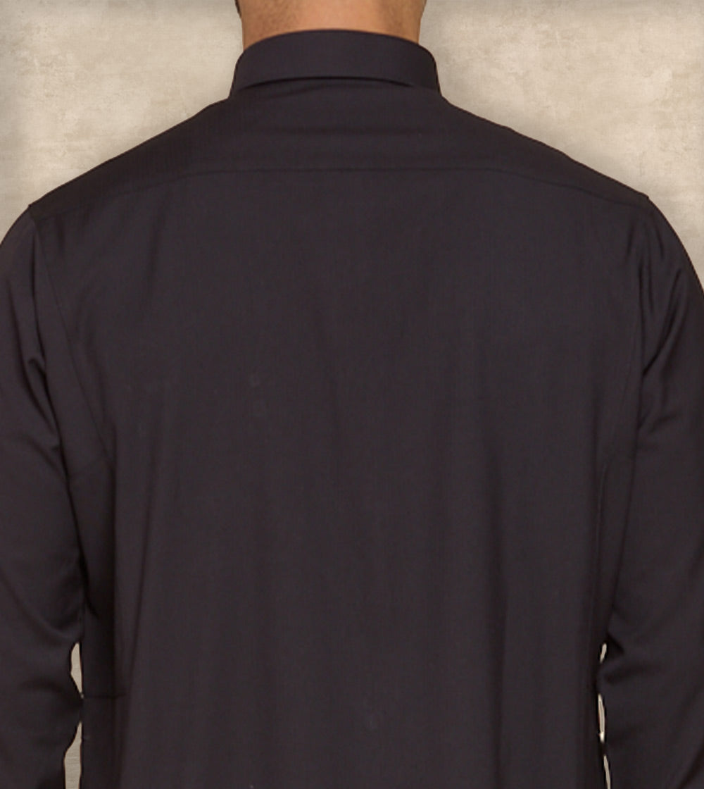 Black Thobe Designer Collar