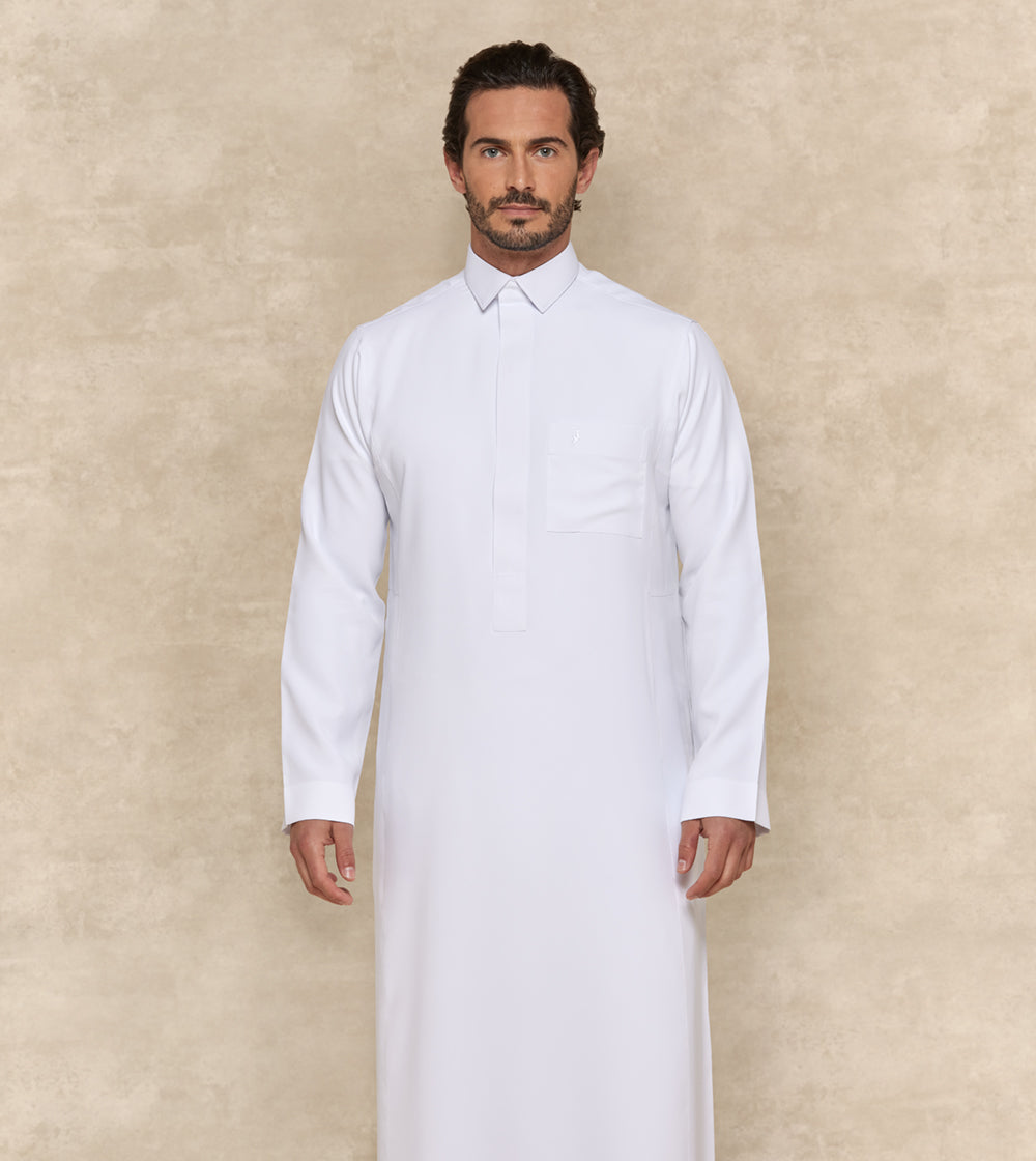 Premium White Thobe