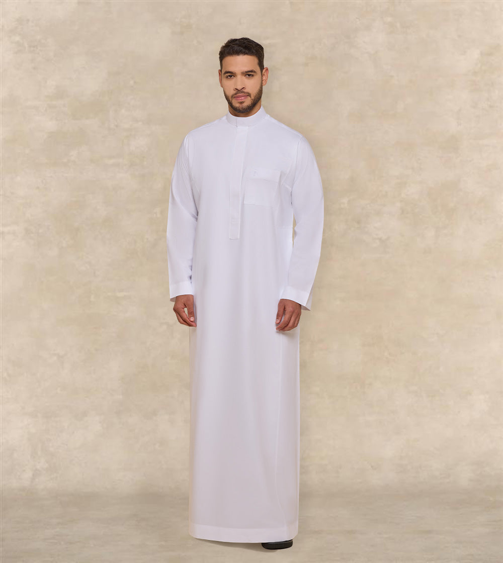 White Thobe With Embroidery