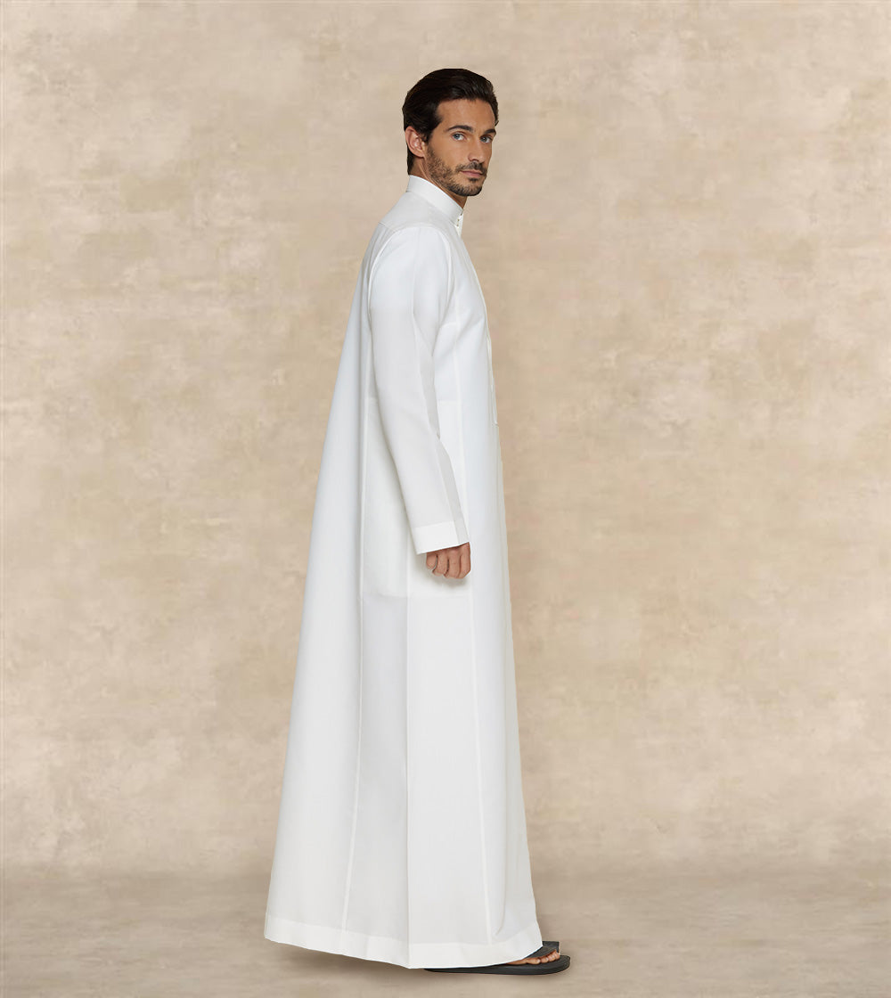 Premium One Piece Collar Al Faris Thobe