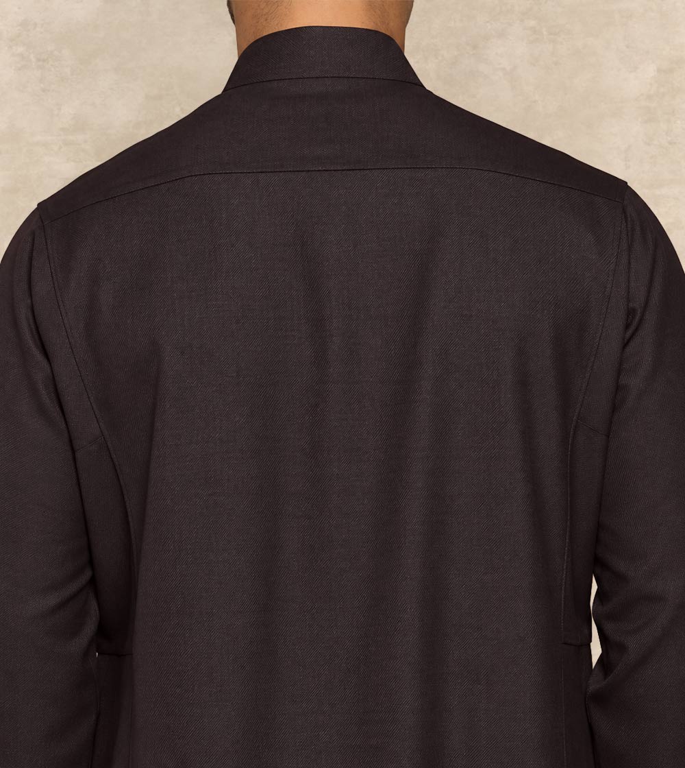 Premium Brown Wool-Blend Thobe