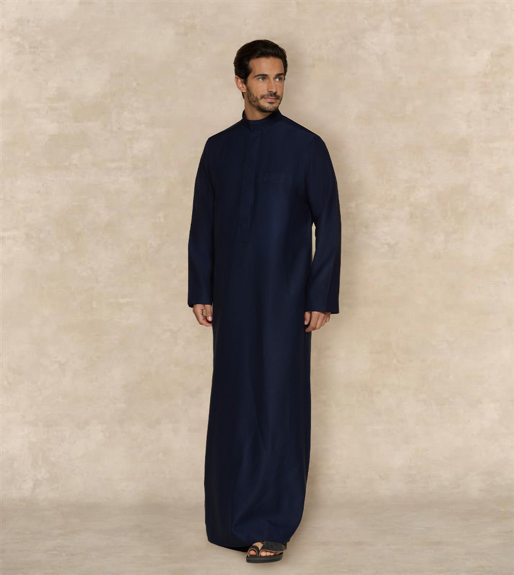 Smart Casual Thobe Designer Collar