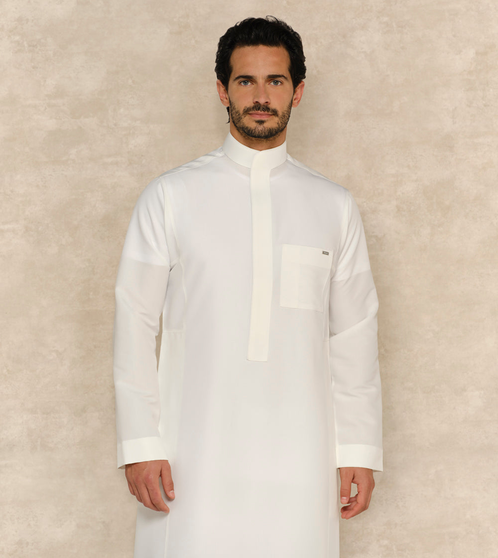 Al Faris One Piece Collar Thobe