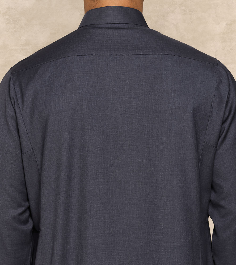 Premium Grey Wool-Blend Thobe