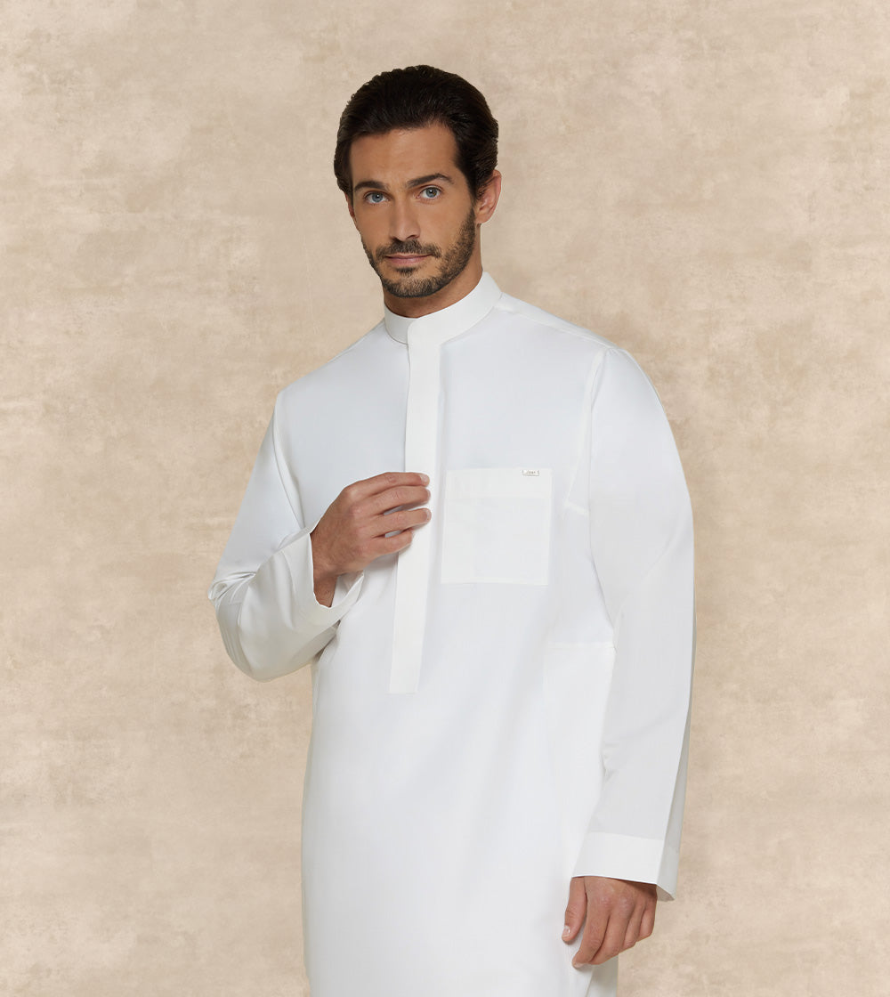 Premium One Piece Collar Al Faris Thobe