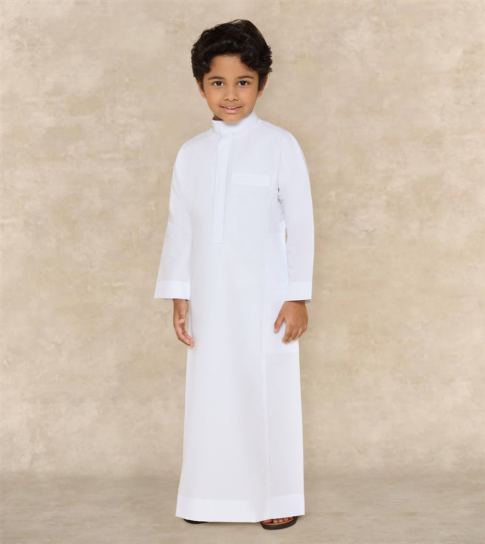 Little Warrior Thobe With Embroidery