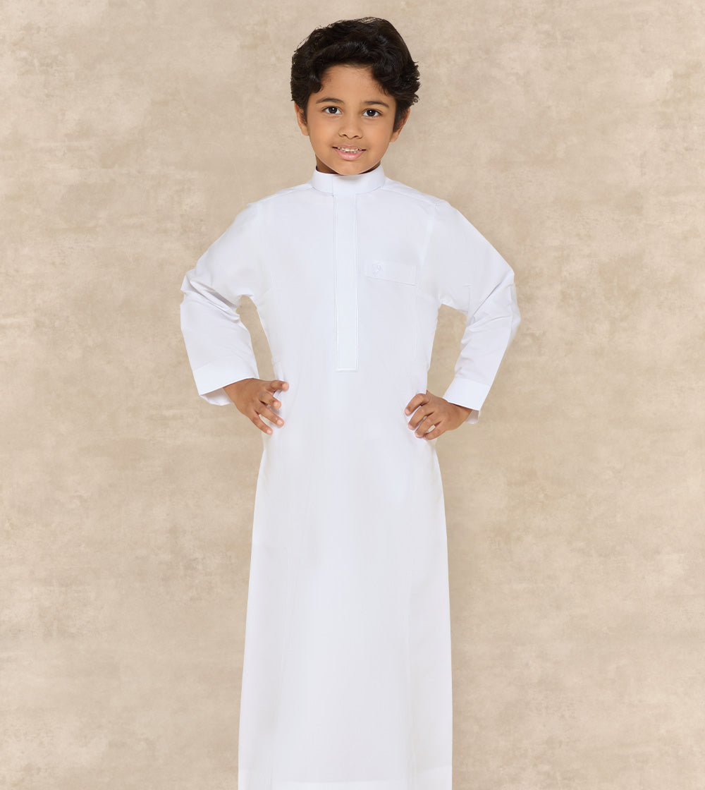 Little Warrior Thobe With Embroidery