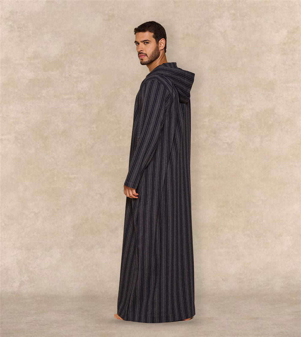 Textured Jalabia with Cap