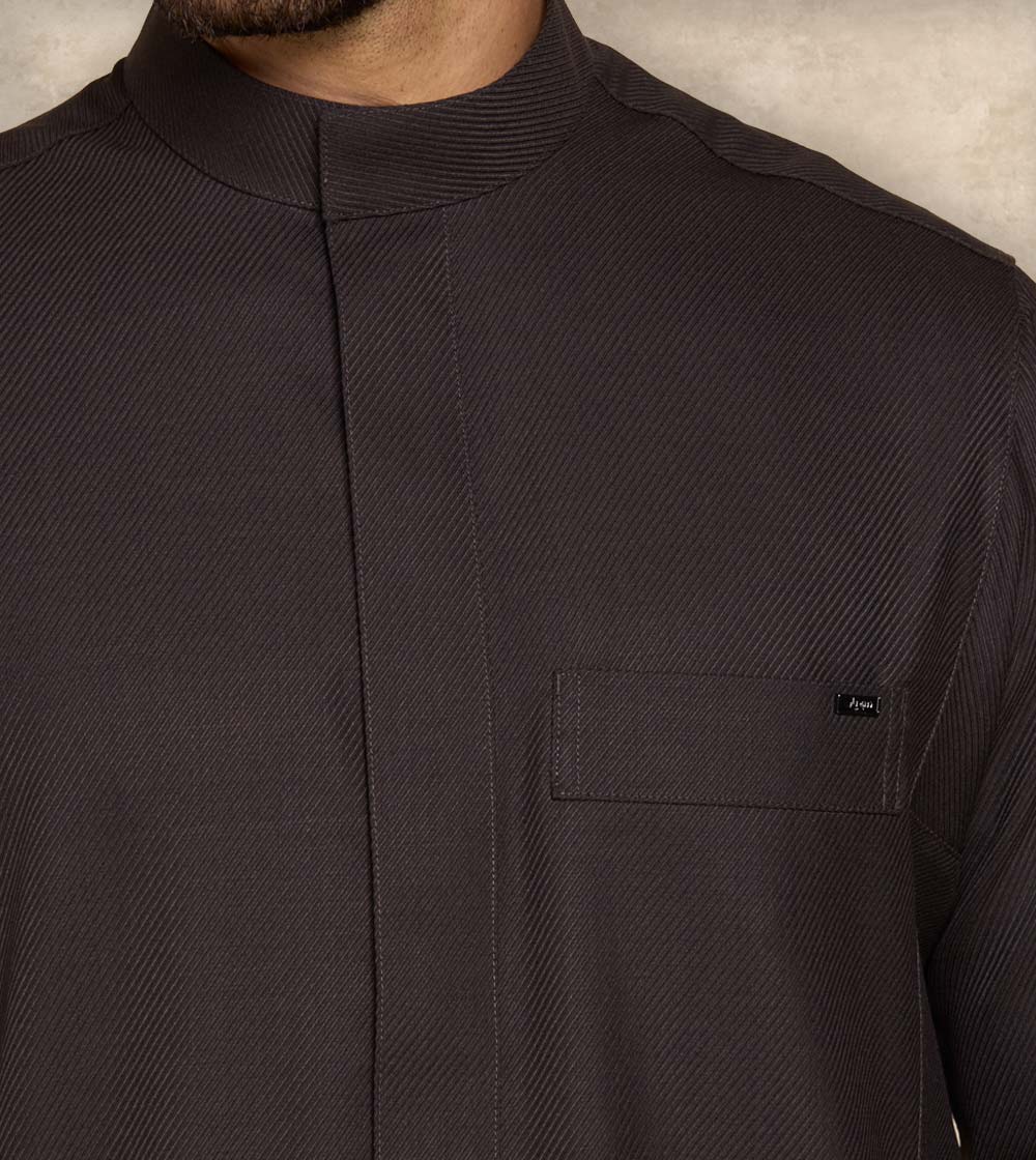 Premium Brown Wool-Blend Thobe