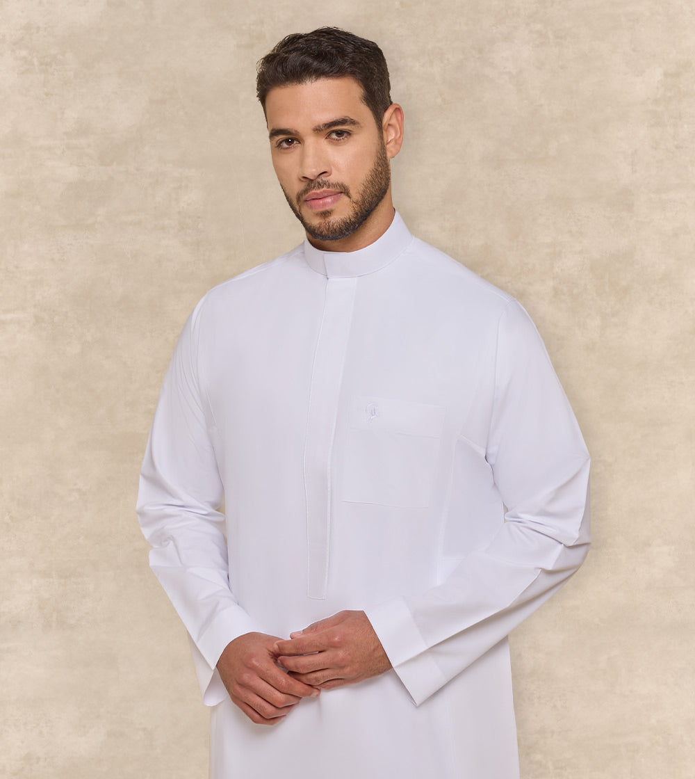 White Thobe With Embroidery