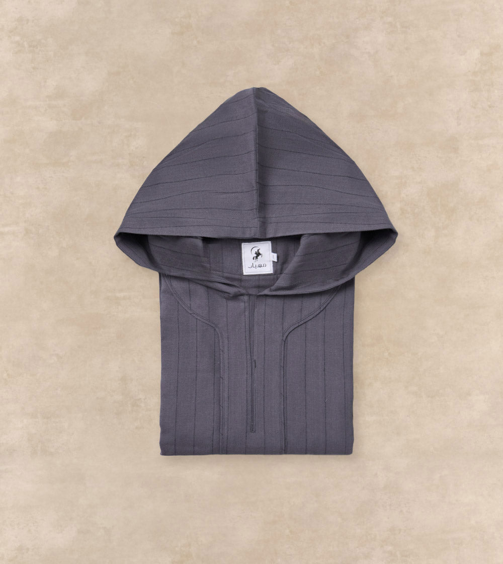 Textured Jalabia with Cap