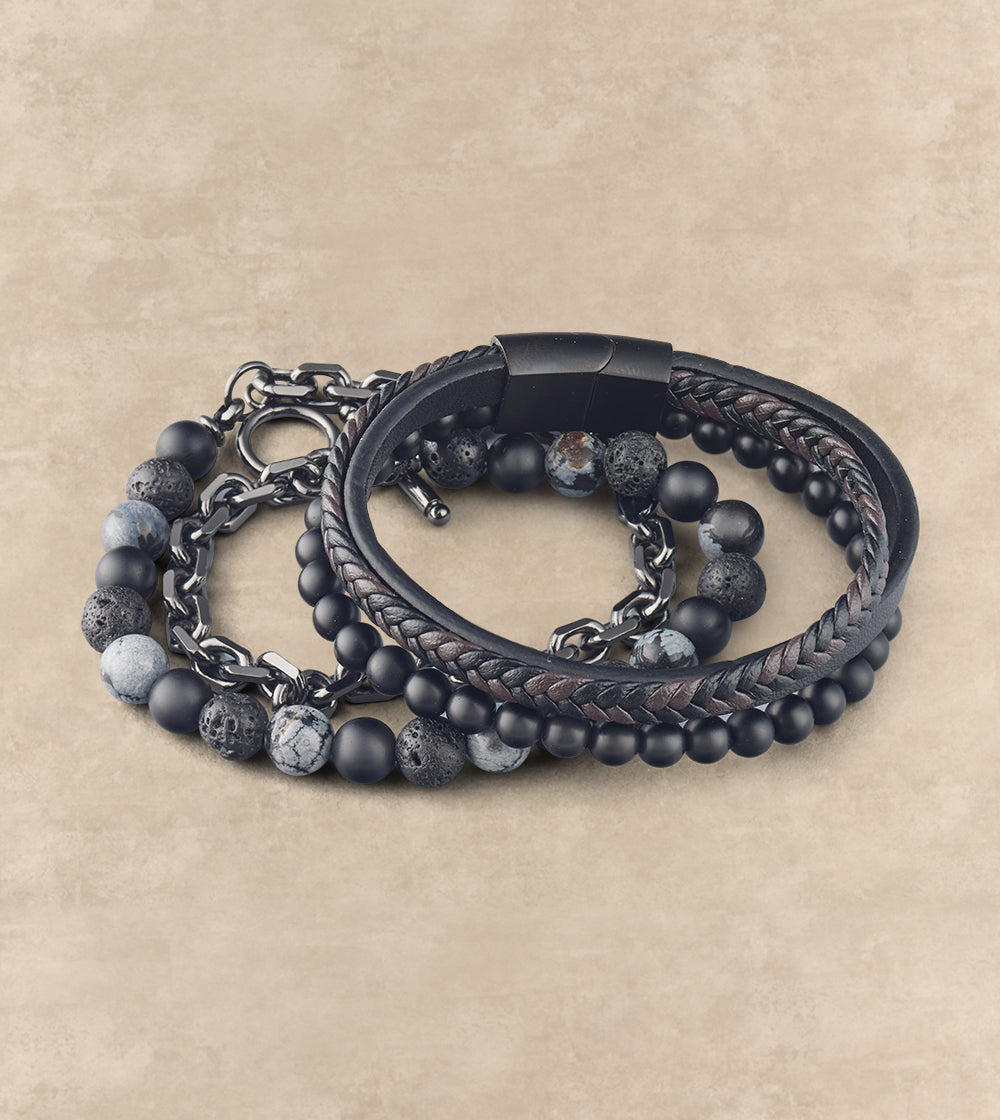 Beaded Stone Bracelet