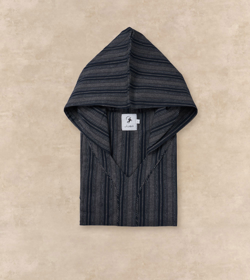 Textured Jalabia with Cap