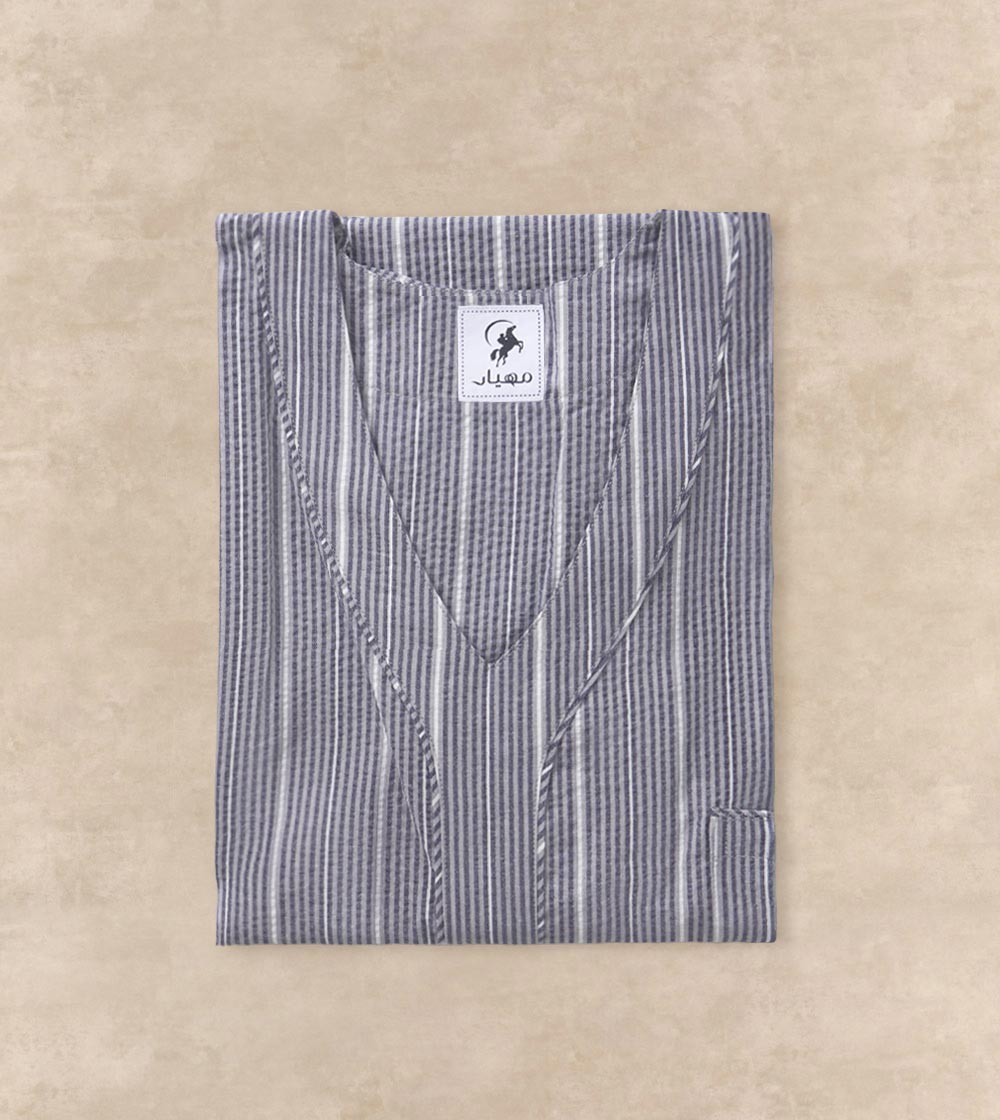 Textured Fabric Jalabia