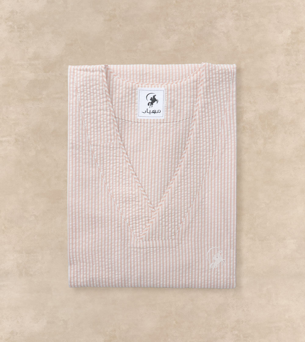 Textured Fabric Jalabia