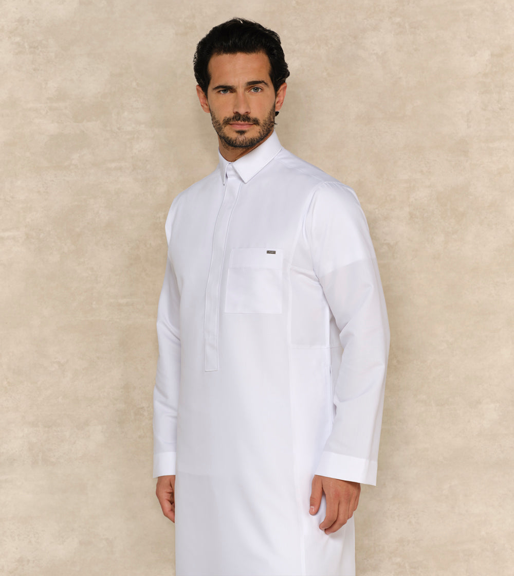 Premium White Thobe